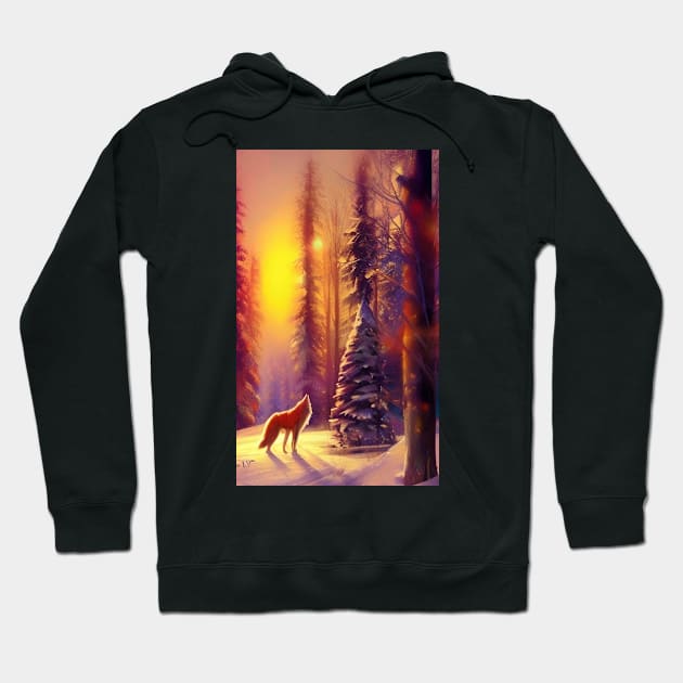 A Winter Sunset Hoodie by thegazelstore